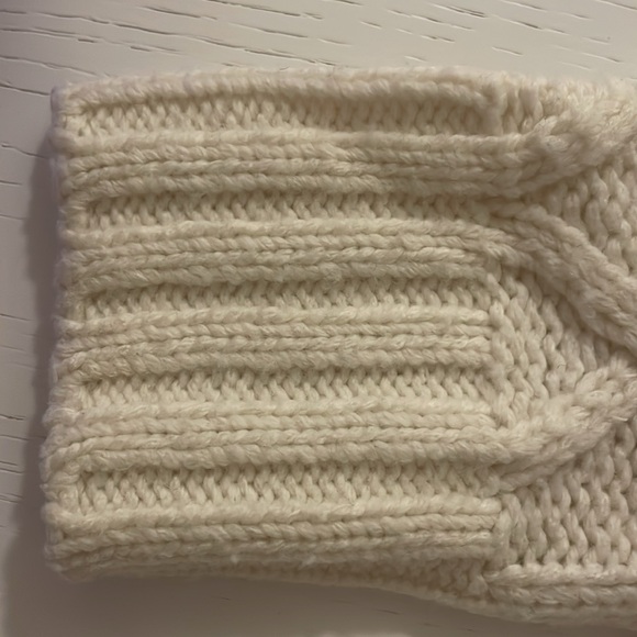 VGUC Madewell x Sezane Marin Cable Knit Sweater in Antique Cream Size XXS - Picture 6 of 8